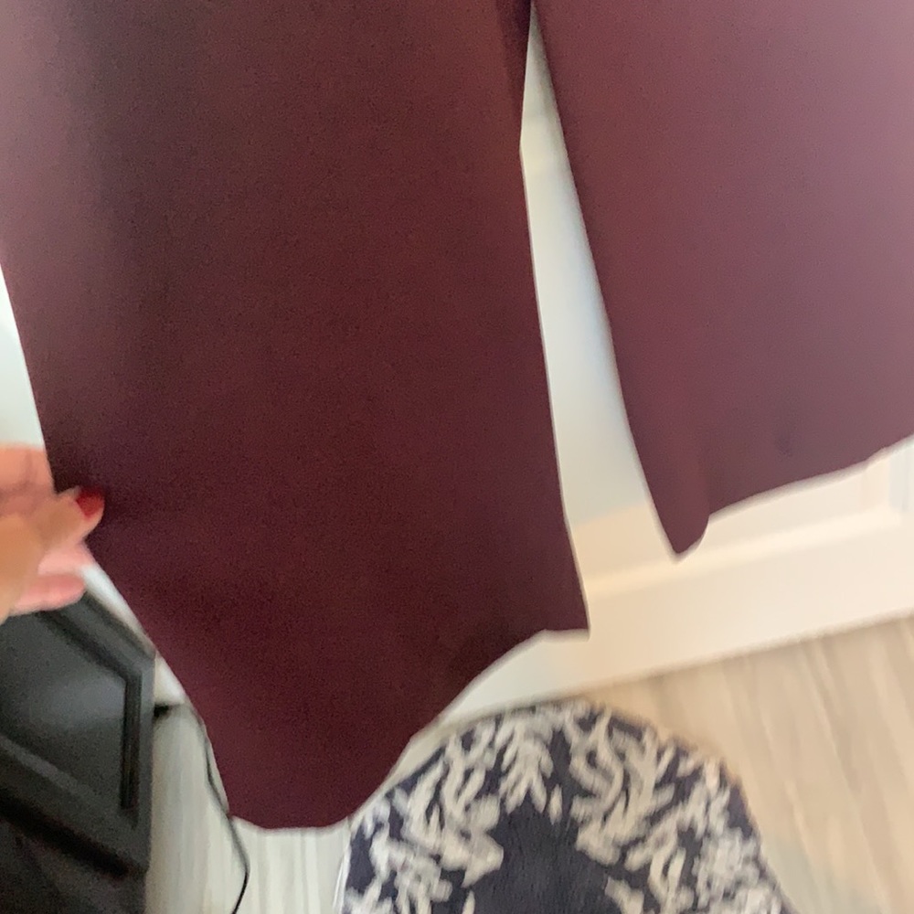 Sleeveless Wide-Leg Jumpsuit in Deep Burgundy - Picture 4 of 7